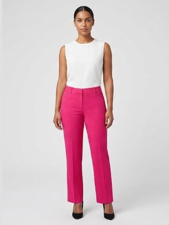 New York & Company Pants - New York and Company Hot Pink Stretch Dress Pants size 14